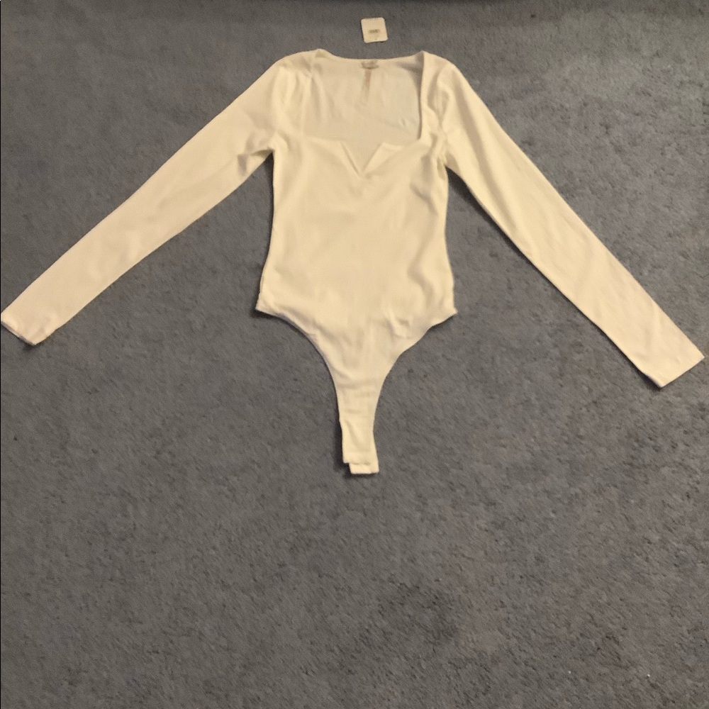 Free People Off White Body Suit
